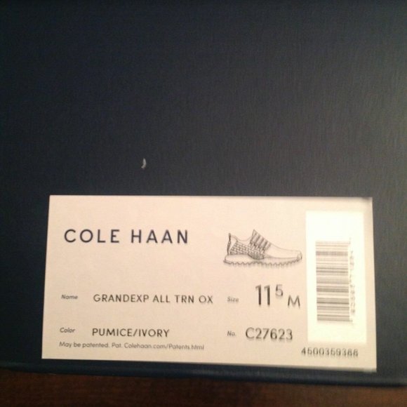 Cole Haan Men's GrandExplore All-Terrain Beige Nubuck Leather Oxfords 11.5M- NIB - Picture 8 of 8
